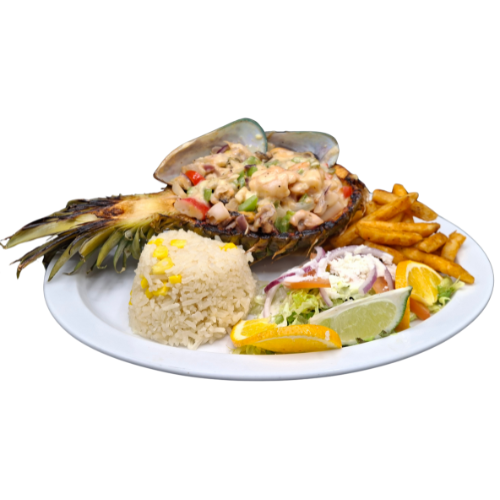 Pina Rellena De Mariscos